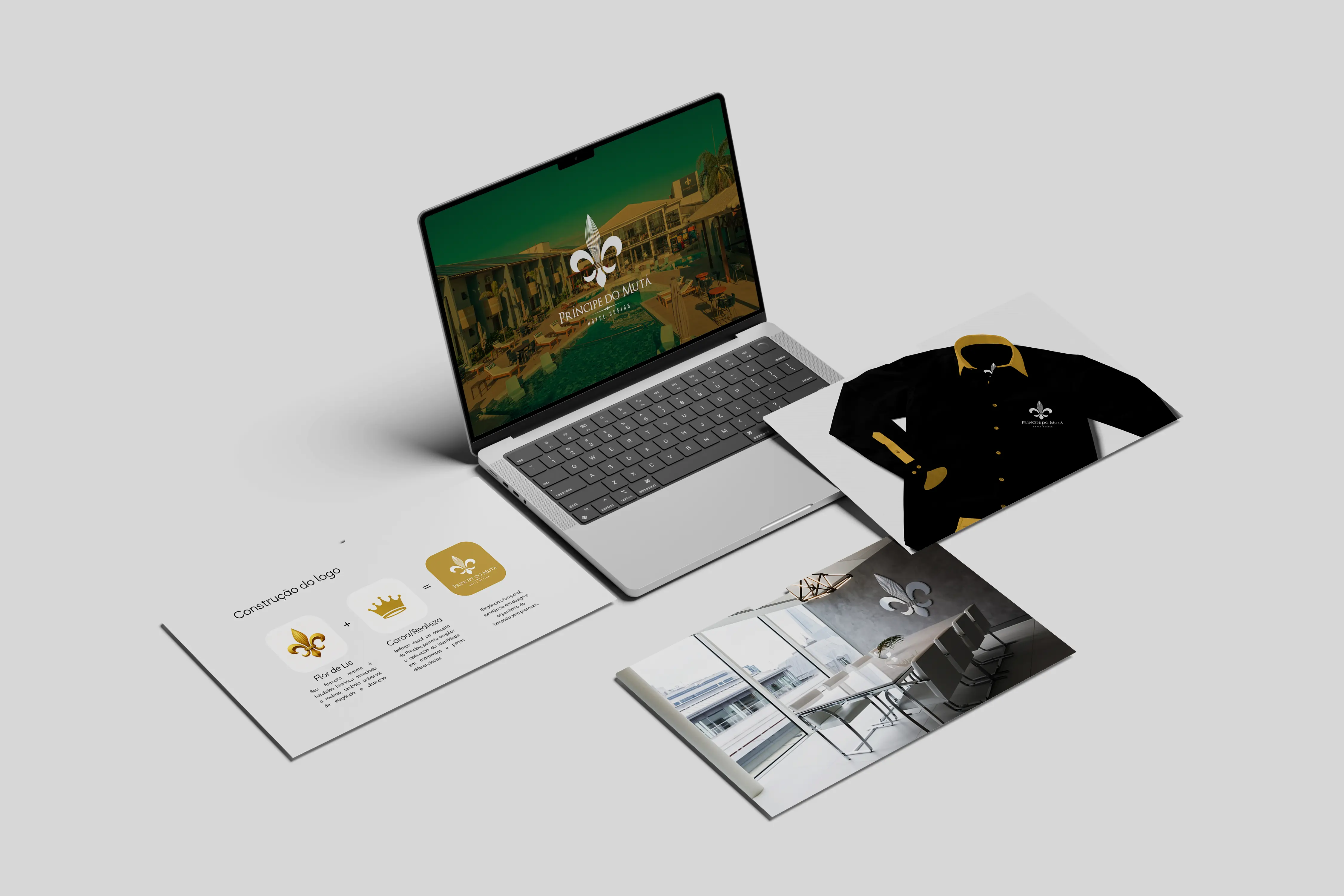 Capa do projeto de Identidade Visual para Príncipe do Mutá Hotel Design